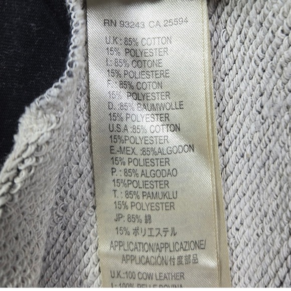 DIESEL Dress Womens XS Gray Long Sleeve Color Block Mini Casual rear zipper knit - Picture 6 of 8